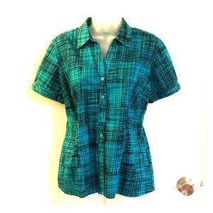 Apt.9 button down shirt, size L